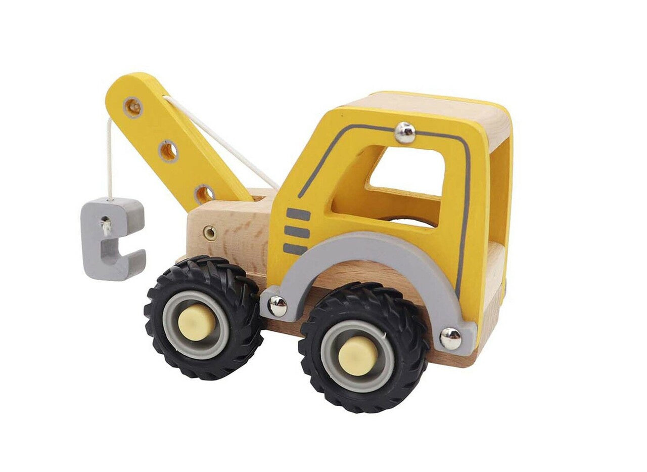 Wooden Construction Vehicle - Crane