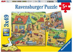 On The Farm - 3x49pc Puzzles
