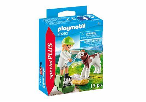 Playmobil Vet with Calf