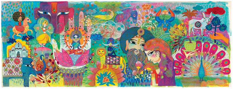 Djeco Magic India 1000pc Puzzle