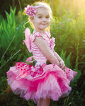 Great Pretenders - Pink Fairy Blooms Deluxe Dress With Wings & Headband