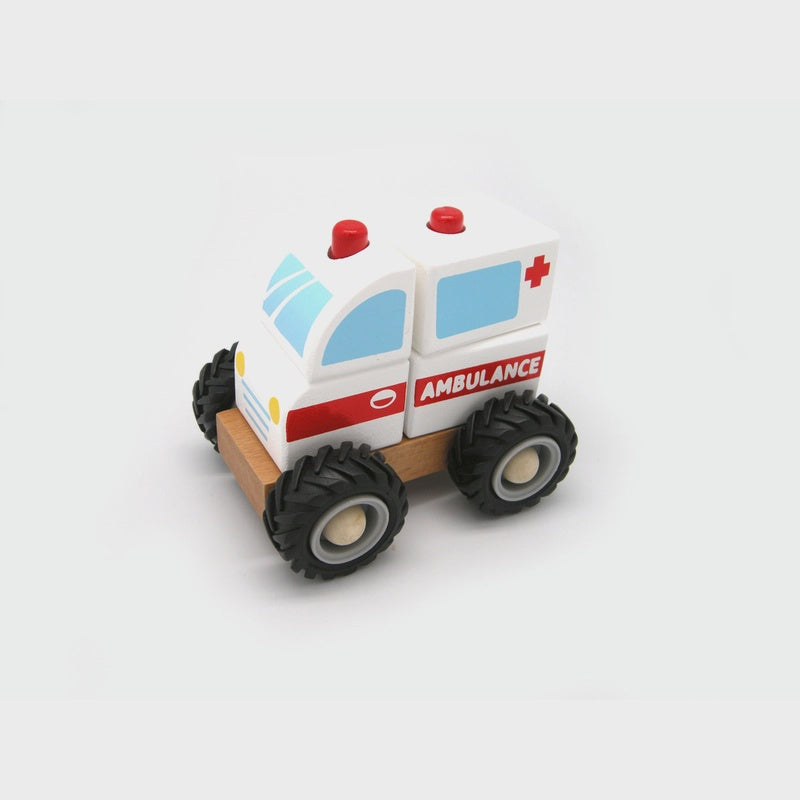 Kaper Kidz Wooden Block Ambulance