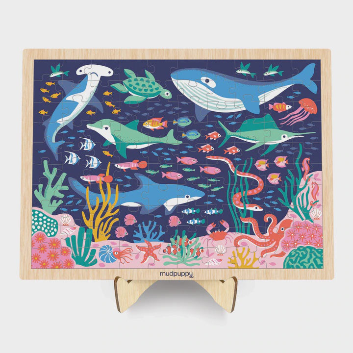 Wood Puzzle + Display - Ocean Life