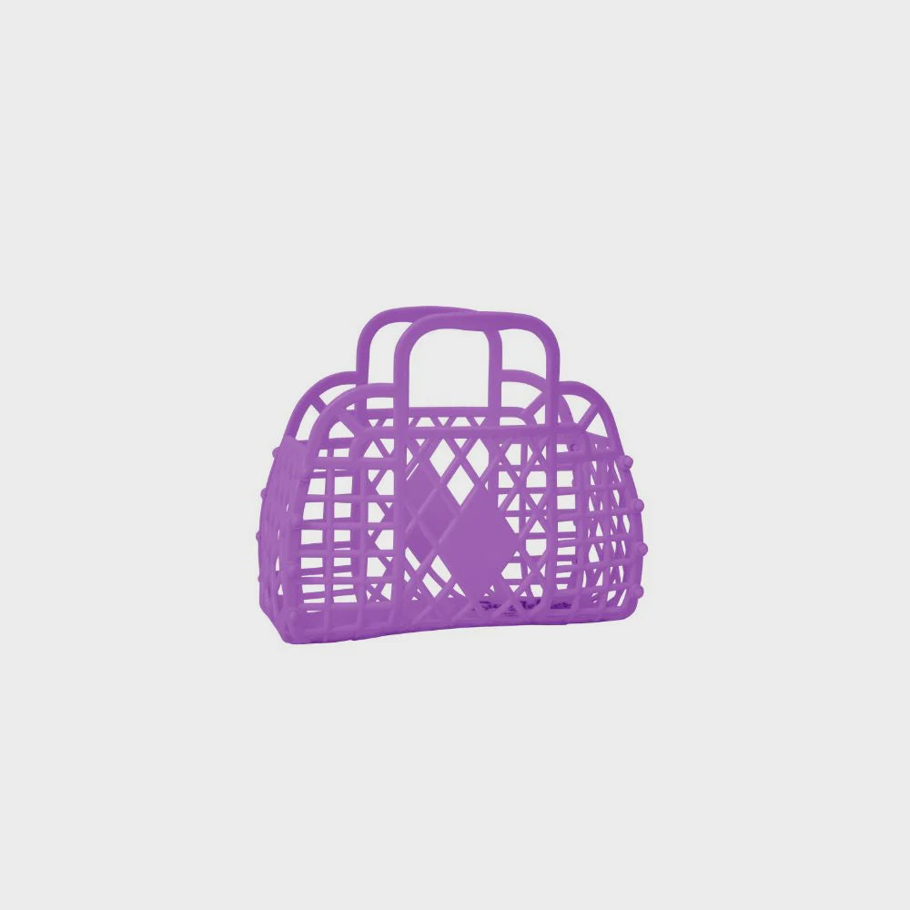 Sun Jellies Retro Basket Mini - Purple